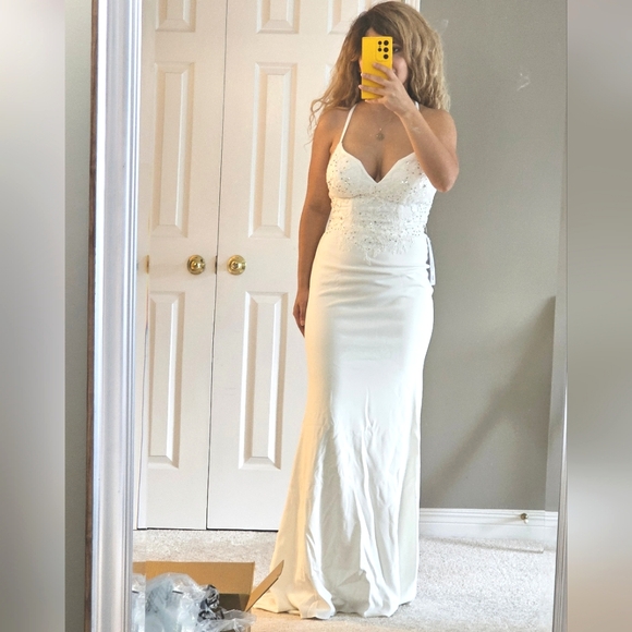 Azazie wedding dress size 6 - Picture 6 of 8